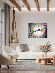 Картина по номерам &amp;quot;Влюблённые птички&amp;quot;