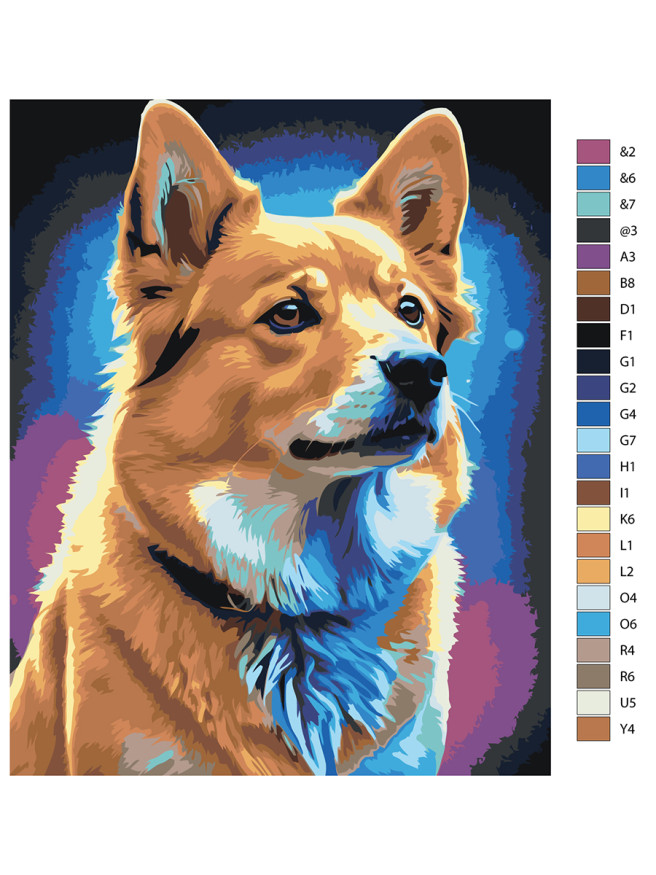 Raqamlar bo&amp;#039;yicha rasm &amp;quot;Aqlli it&amp;quot;