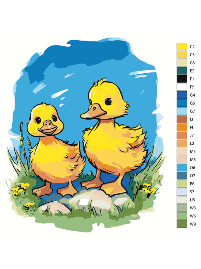 Raqamlar bo&amp;#039;yicha rasm &amp;quot;Ikki o&amp;#039;rdak&amp;quot;