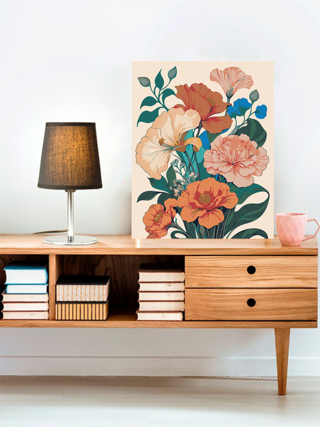 Картина по номерам &amp;quot;Красивые цветы&amp;quot;