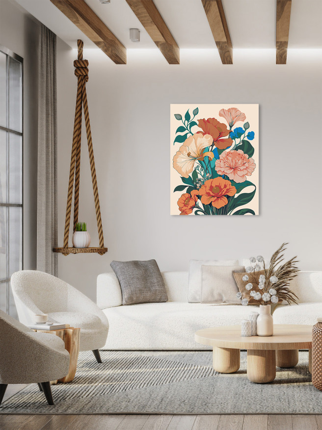 Картина по номерам &amp;quot;Красивые цветы&amp;quot;