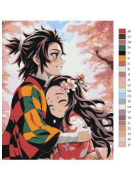 Картина по номерам "Клинок, рассекающий демонов"