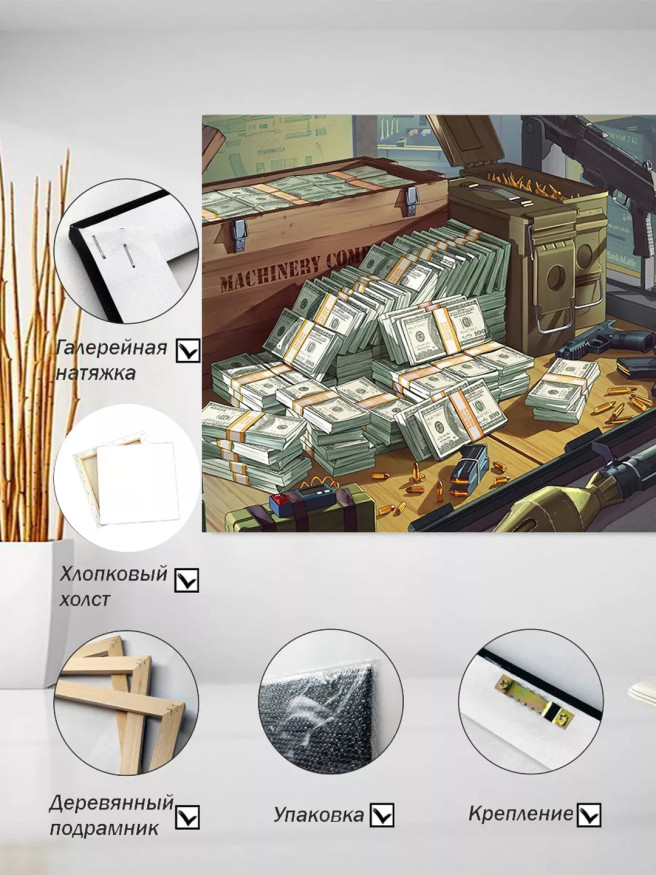 Holstga bosilgan poster &amp;quot;Millionlar to‘la sandiq&amp;quot;