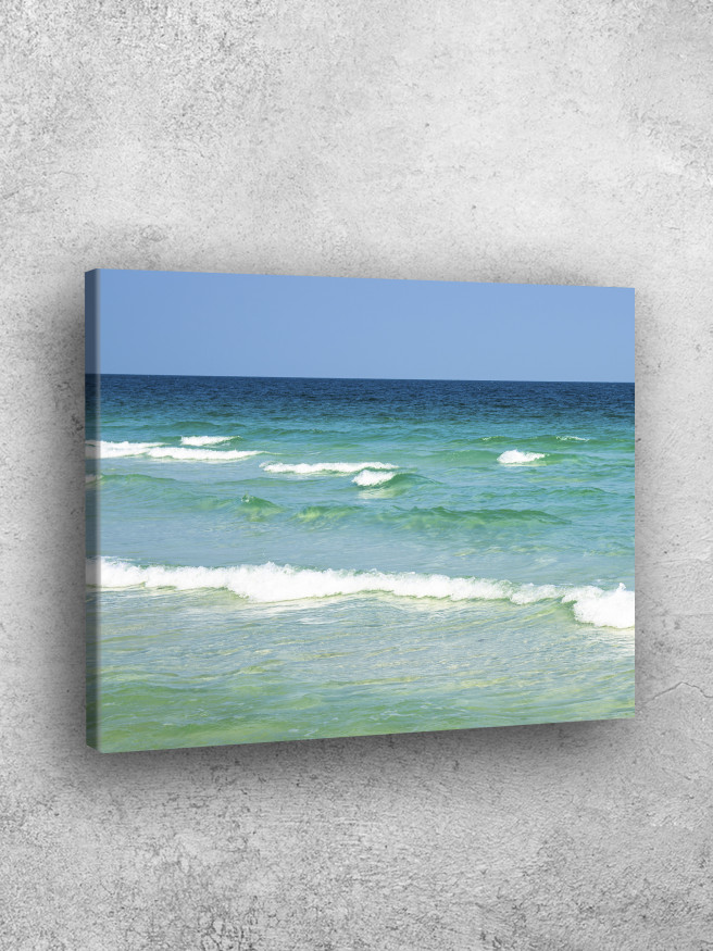 Постер на холсте &amp;quot;Изумрудные морские волны&amp;quot;