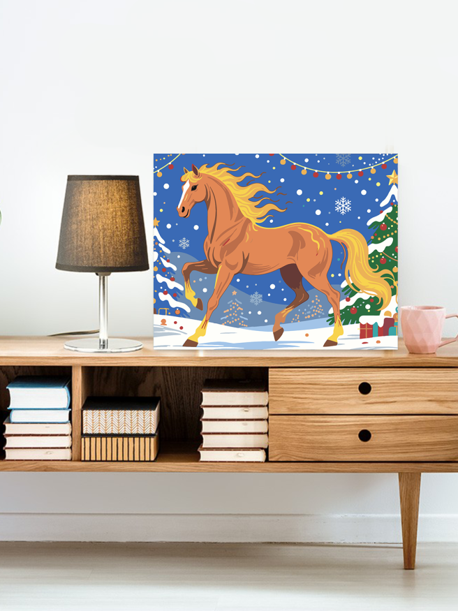 Raqamlar bo‘yicha rasm &amp;quot;Yangi yil oti&amp;quot;