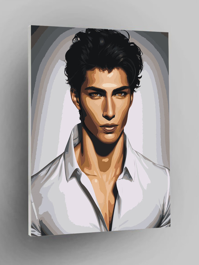 Raqamlar bo&amp;#039;yicha rasm &amp;quot;Maftunkor yigit&amp;quot;