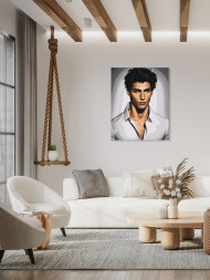 Raqamlar bo&#039;yicha rasm &quot;Maftunkor yigit&quot;