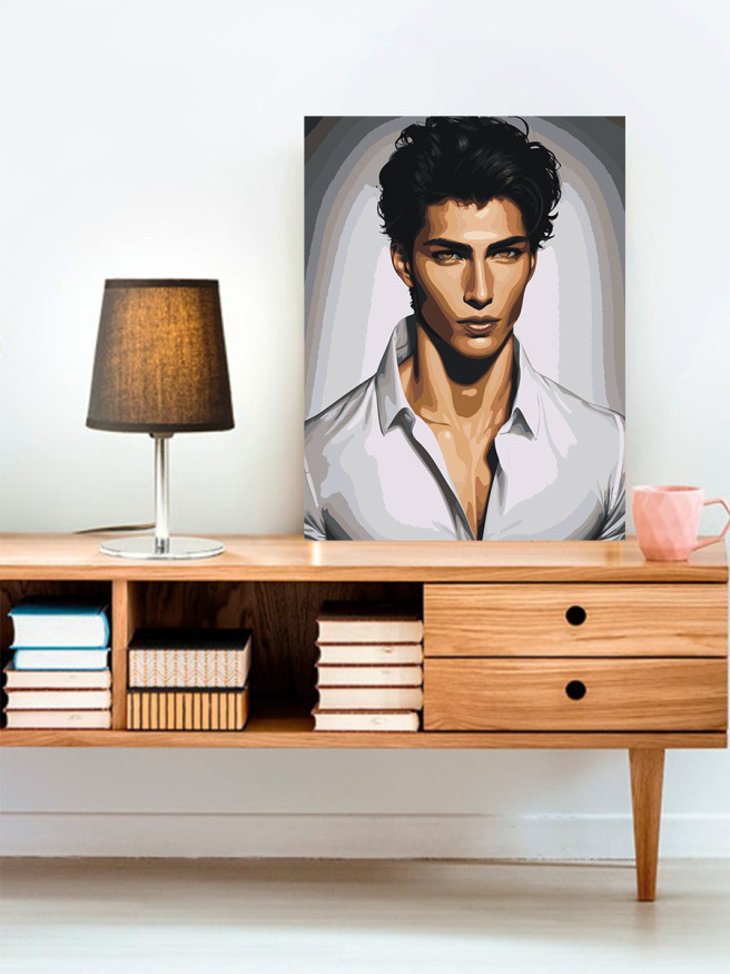 Raqamlar bo&amp;#039;yicha rasm &amp;quot;Maftunkor yigit&amp;quot;