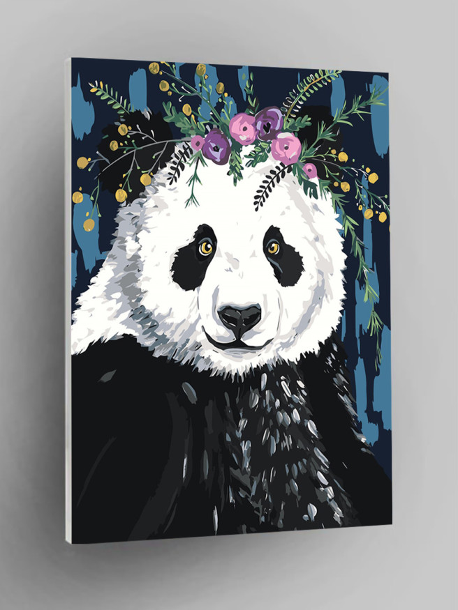 Raqamlar bo&amp;#039;yicha rasm &amp;quot;Gullardagi panda&amp;quot;