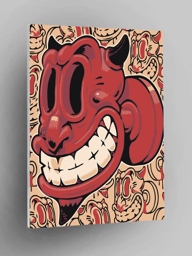 Картина по номерам &amp;quot;Прикольный демон&amp;quot;