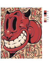 Raqamlar bo&#039;yicha rasm &quot;Salqin iblis&quot;