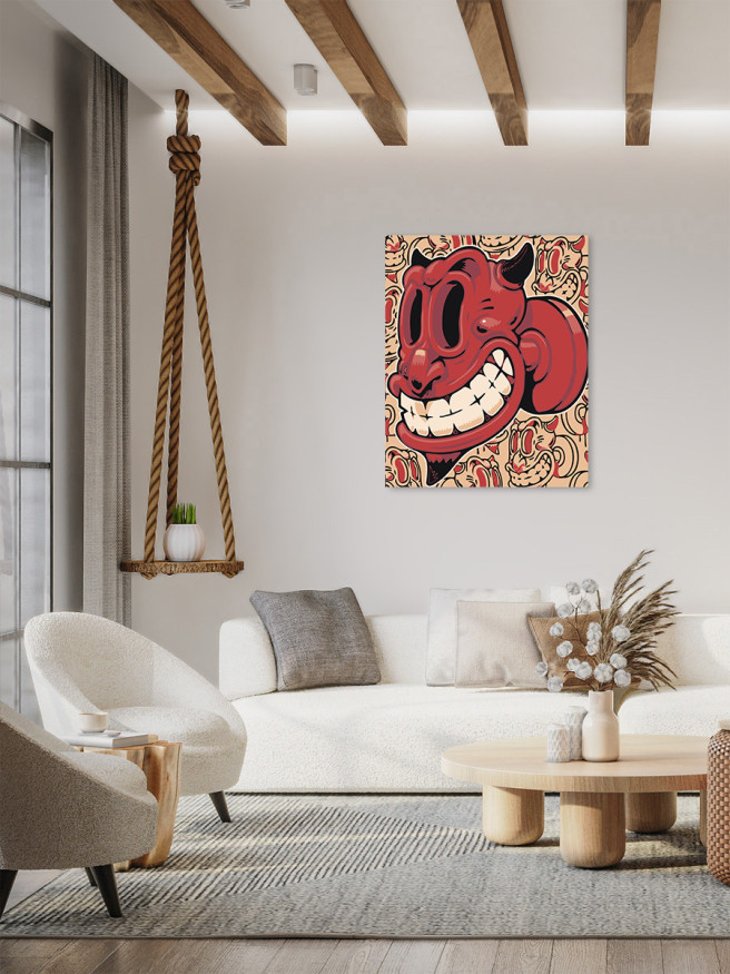 Картина по номерам &amp;quot;Прикольный демон&amp;quot;