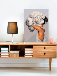 Raqamlar bo&#039;yicha rasm &quot;Boshdagi gullar&quot;