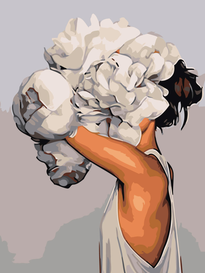 Raqamlar bo&amp;#039;yicha rasm &amp;quot;Boshdagi gullar&amp;quot;