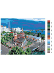 Картина по номерам &amp;quot;Вид на город&amp;quot;