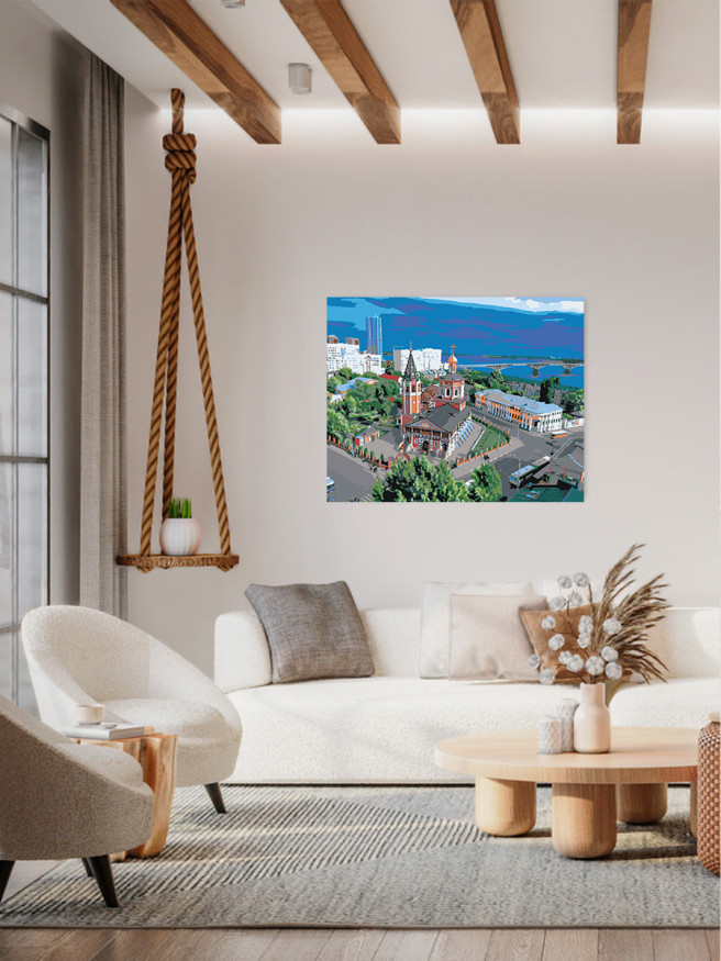 Картина по номерам &amp;quot;Вид на город&amp;quot;