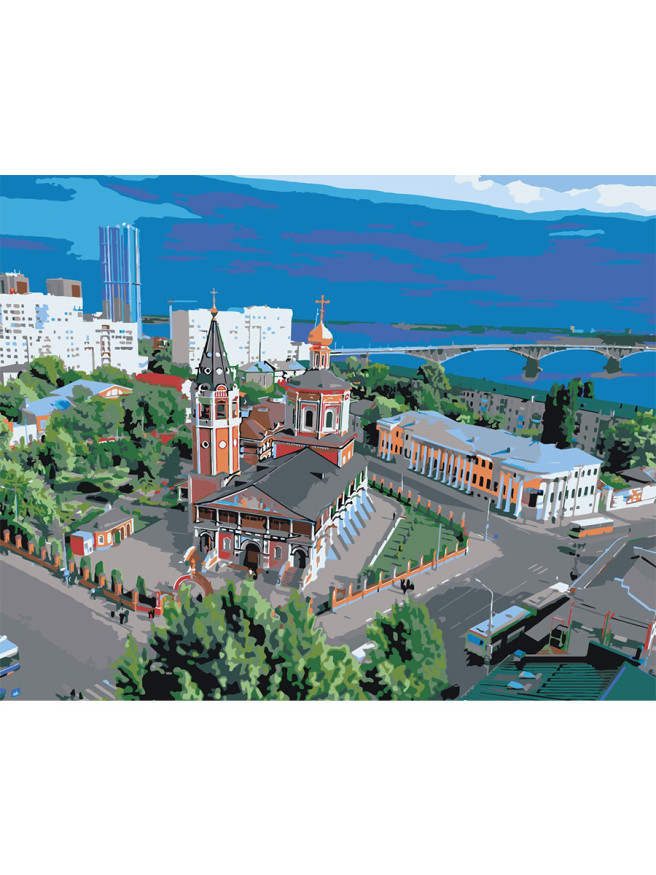 Картина по номерам &amp;quot;Вид на город&amp;quot;