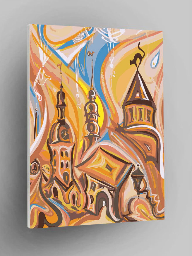 Raqamlar bo&amp;#039;yicha rasm &amp;quot;Chiroyli qal&amp;#039;a&amp;quot;