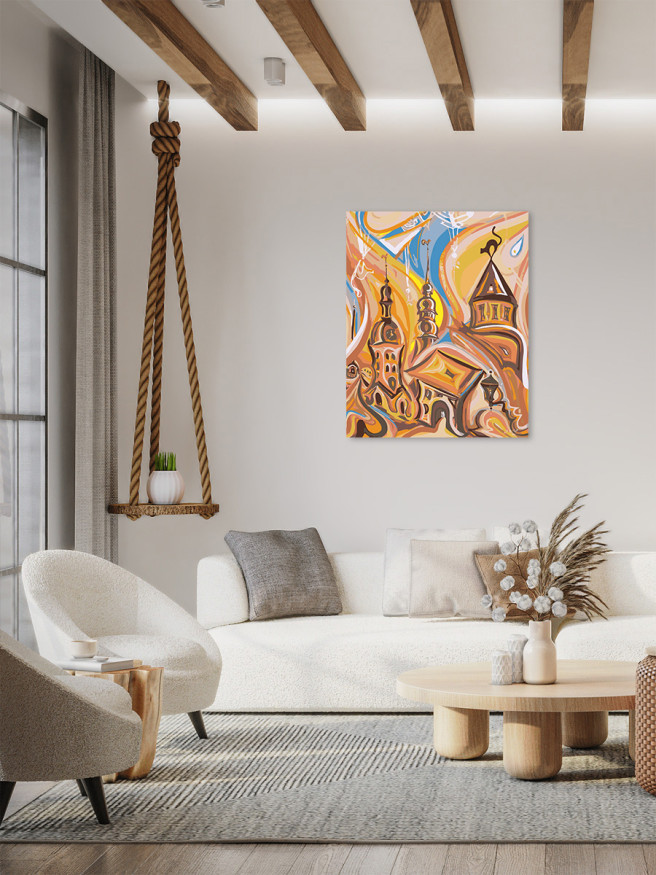 Raqamlar bo&amp;#039;yicha rasm &amp;quot;Chiroyli qal&amp;#039;a&amp;quot;