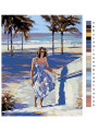 Картина по номерам &amp;quot;Женщина на пляже&amp;quot;