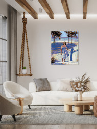 Картина по номерам &amp;quot;Женщина на пляже&amp;quot;