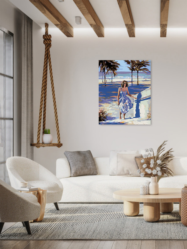 Картина по номерам &amp;quot;Женщина на пляже&amp;quot;