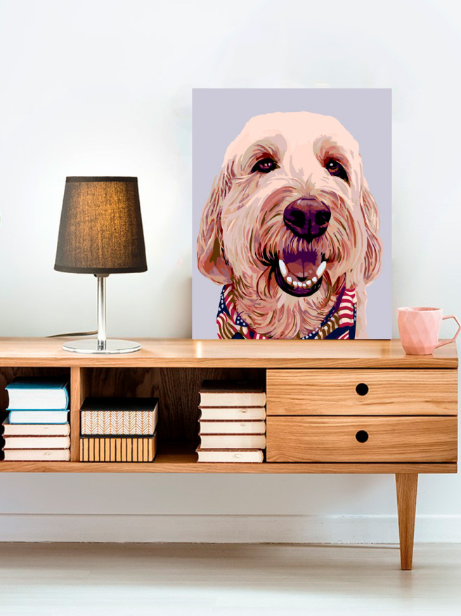 Картина по номерам &amp;quot;Портрет собаки&amp;quot;