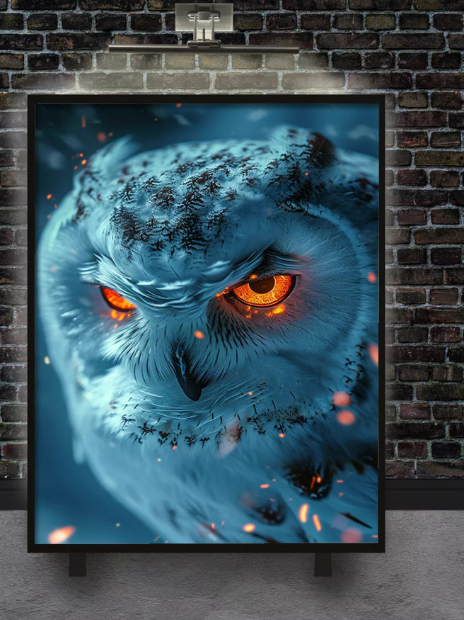 Holstga bosilgan poster &amp;quot;Yorqin ko‘zli boyo‘g‘li&amp;quot;