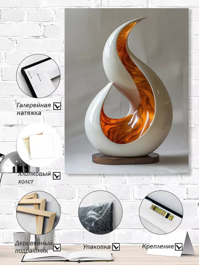 Постер на холсте &amp;quot;Поток формы&amp;quot;