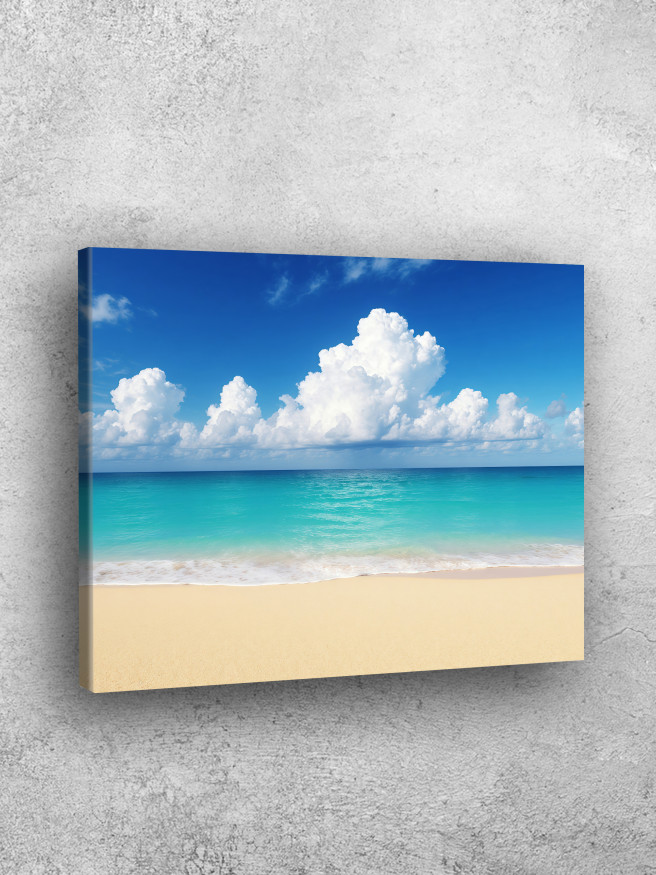 Постер на холсте &amp;quot;Бирюзовое море и белый песок&amp;quot;