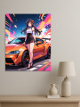 Holstga bosilgan poster &amp;quot;Anime drift&amp;quot;
