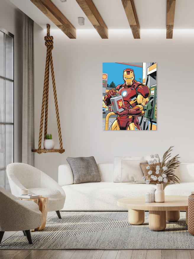 Raqamlar bo‘yicha rasm &amp;quot;Temir odam yoqilg‘i quyish joyida&amp;quot;