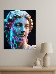 Holstga bosilgan poster "Kelajakdagi kibernetik Venera"