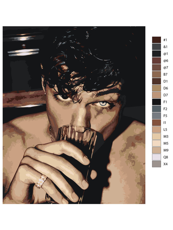 Картина по номерам &amp;quot;Юный хулиган&amp;quot;