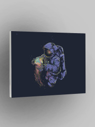 Картина по номерам &amp;quot;Космонавт с медузой&amp;quot;