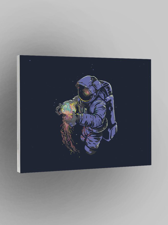 Raqamlar bo&amp;#039;yicha rasm &amp;quot;Meduza bilan kosmonavt&amp;quot;