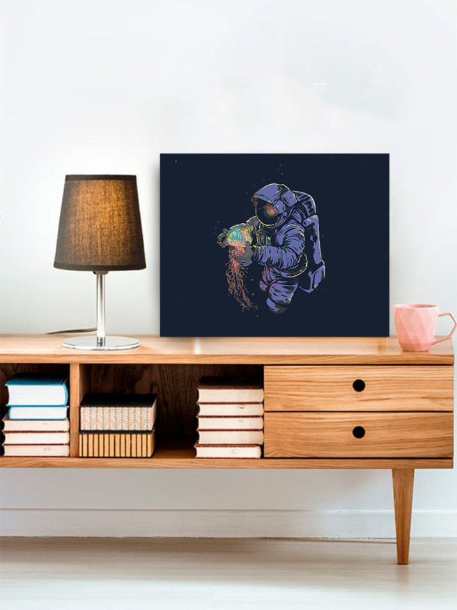 Raqamlar bo&amp;#039;yicha rasm &amp;quot;Meduza bilan kosmonavt&amp;quot;