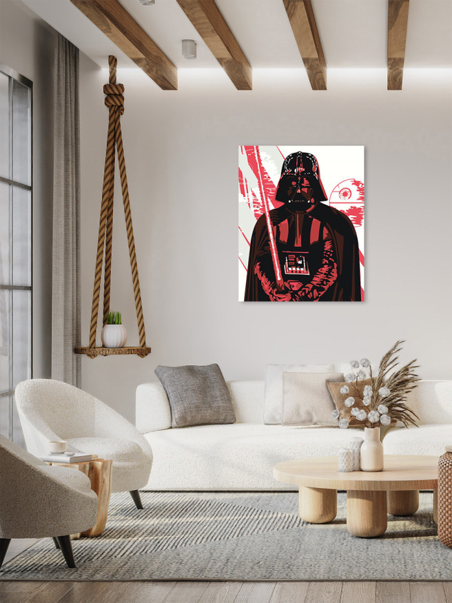 Fluorescent raqamlar bo&amp;#039;yicha rasm &amp;quot;Darth Vader&amp;quot;