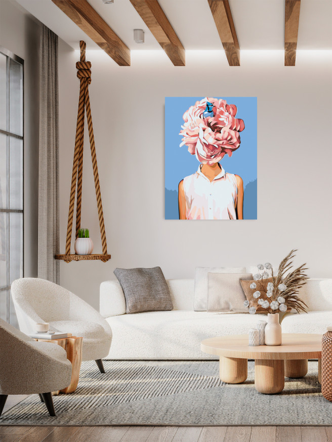 Raqamlar bo&amp;#039;yicha rasm &amp;quot;Boshdagi gullar&amp;quot;