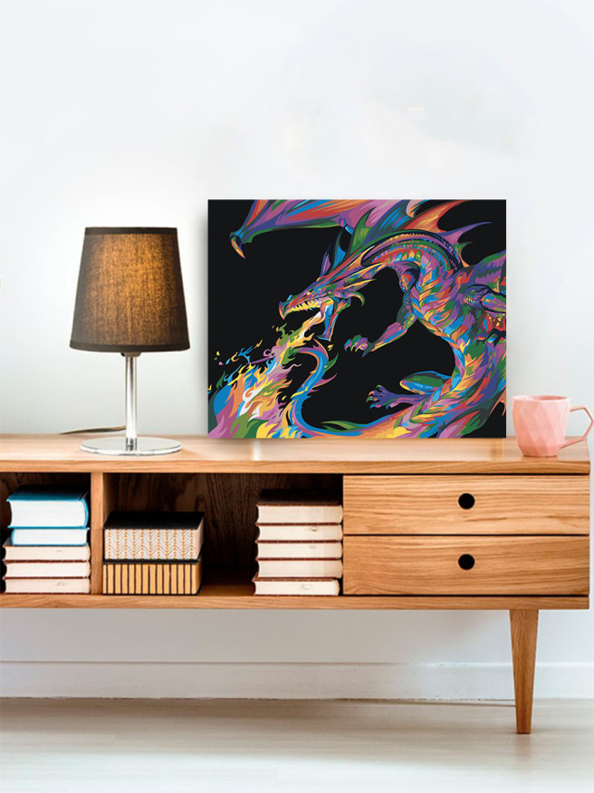 Raqamlar bo&amp;#039;yicha rasm &amp;quot;Ajdaho&amp;quot;