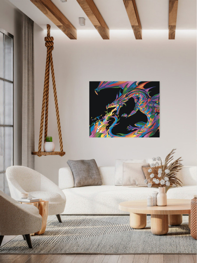 Raqamlar bo&amp;#039;yicha rasm &amp;quot;Ajdaho&amp;quot;