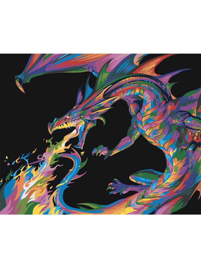 Raqamlar bo&amp;#039;yicha rasm &amp;quot;Ajdaho&amp;quot;