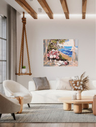 Raqamlar bo'yicha rasm "Deraza tashqarisida dengiz"