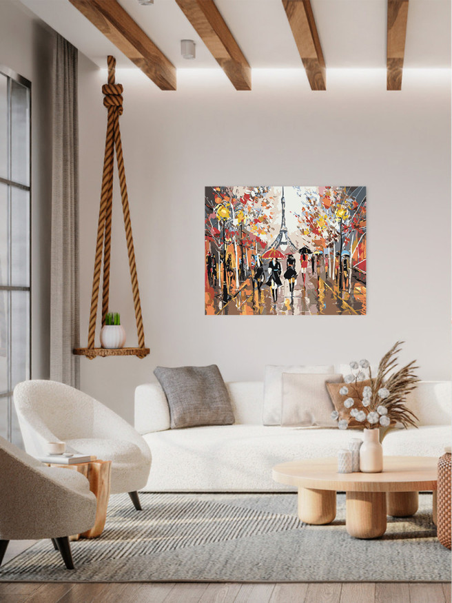 Raqamlar bo&amp;#039;yicha rasm &amp;quot; Parij ko&amp;#039;chasi&amp;quot;