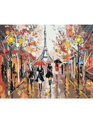 Картина по номерам &amp;quot;Улица Парижа&amp;quot;