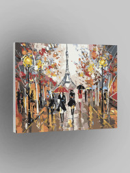 Картина по номерам &amp;quot;Улица Парижа&amp;quot;