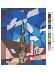 Raqamlar bo'yicha rasm "Bino"