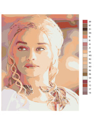 Raqamlar bo&#039;yicha rasm &quot;Daenerys Targaryen&quot;