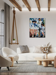 Raqamlar bo&#039;yicha rasm &quot;Kichik balerinalar&quot;