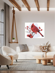 Raqamlar bo&#039;yicha rasm &quot;Filialdagi qush&quot;